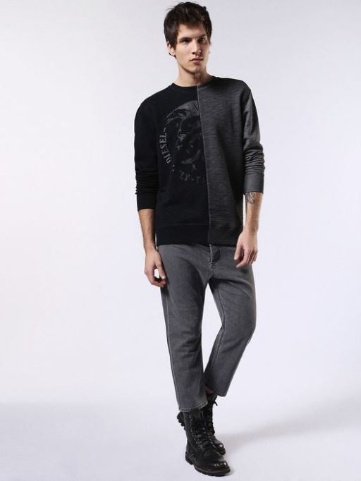 ディーゼル S ジョー Nc フェルパ メンズ モホーク ヘッド スウェットシャツ プルオーバー 長袖 ジャンパー