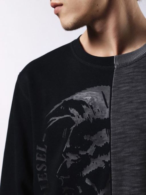 ディーゼル S ジョー Nc フェルパ メンズ モホーク ヘッド スウェットシャツ プルオーバー 長袖 ジャンパー