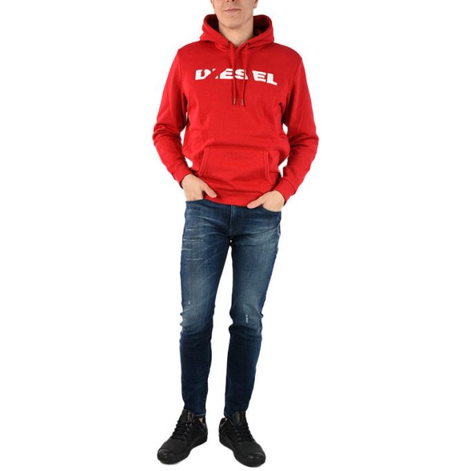 S Agnes Bro メンズ スウェットパーカー カジュアルフード トップスウェットシャツ プルオーバー付きパーカー ディーゼル ブラック/ダークグレー/ネイビー/ブラック/グレー