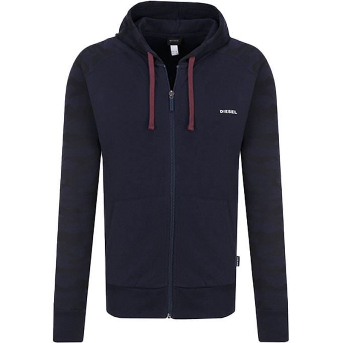 ディーゼル ブライアンツ メンズ パーカー ラウンジウェア フルジップ カジュアル スウェットシャツ フード スポーツ