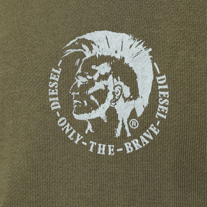 ディーゼル ブランドン メンズ パーカー モヒカン ラウンジウェア フルジップ カジュアル スウェット フード