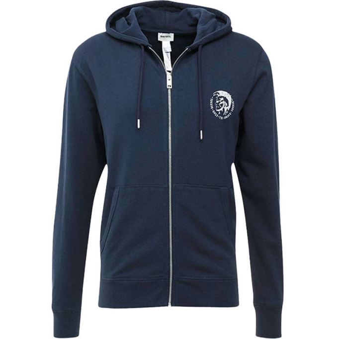 ディーゼル ブランドン メンズ パーカー モヒカン ラウンジウェア フルジップ カジュアル スウェット フード