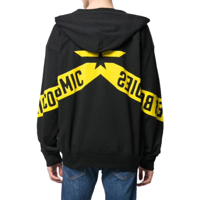 S Alby Zip Felpa メンズ パーカー フルジップ カジュアル ブラック フード付き スウェットシャツ Xs-m ディーゼル