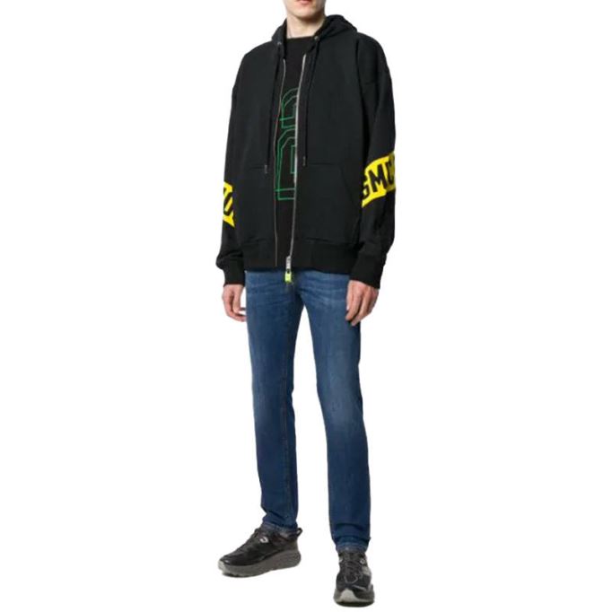 S Alby Zip Felpa メンズ パーカー フルジップ カジュアル ブラック フード付き スウェットシャツ Xs-m ディーゼル