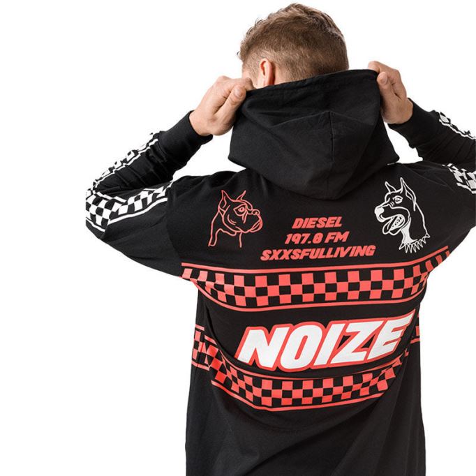 ディーゼル T プロディジー メンズ スウェットシャツ パーカー レギュラー フィット カジュアル 長袖 プルオーバー