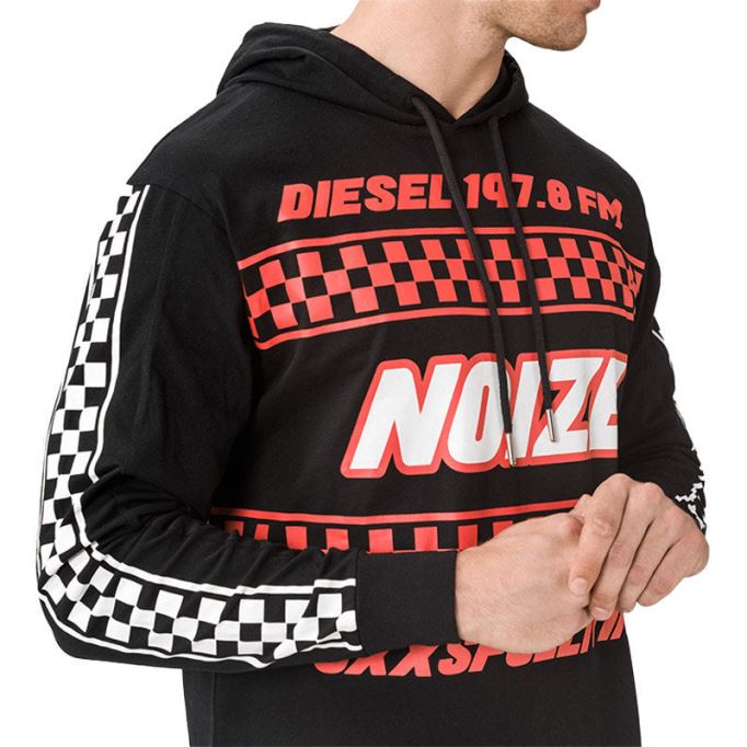 ディーゼル T プロディジー メンズ スウェットシャツ パーカー レギュラー フィット カジュアル 長袖 プルオーバー