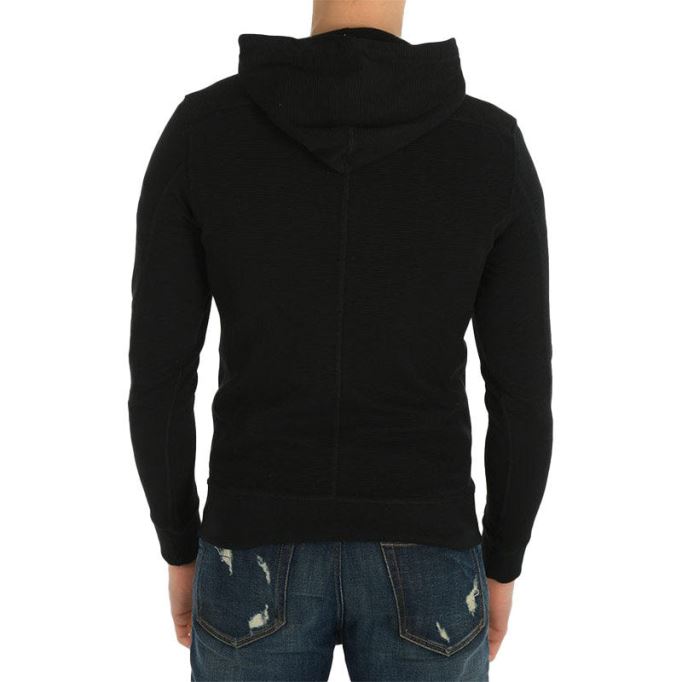 S Tad メンズ プルオーバー リブパーカー スウェットシャツ カジュアル 長袖 生き抜く ディーゼル