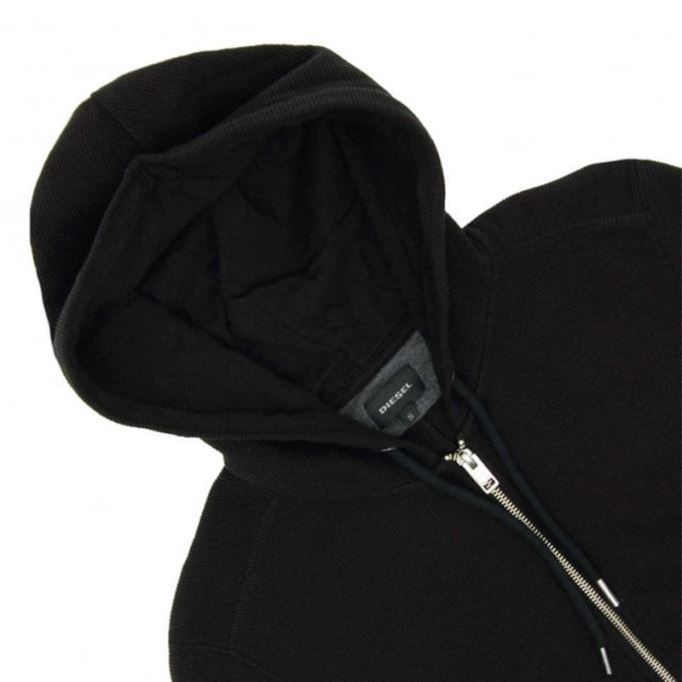 S Tad メンズ プルオーバー リブパーカー スウェットシャツ カジュアル 長袖 生き抜く ディーゼル