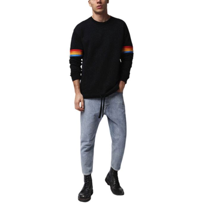 ディーゼル S ゲイル フェルパ メンズ スウェットシャツ プルオン カジュアル クルーネック 長袖 ジャンパー