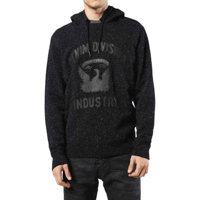 メンズ Joe Hood Lr 900 スウェットシャツ フード付き レザー アンブローズ プルオーバー ジャンパー ディーゼル