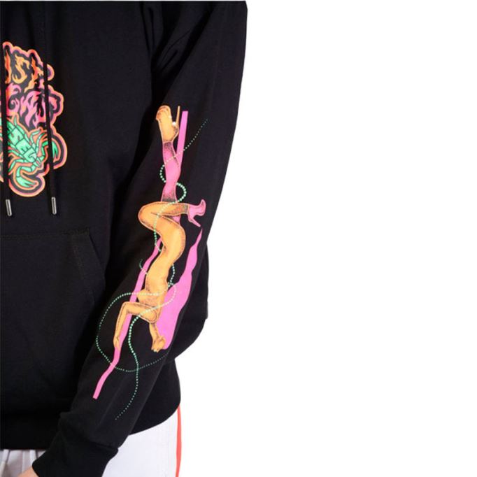 ディーゼルオーバーザー アルビー Sc 900 メンズ スウェットシャツ プルパーカー フルオ プリント ラウンジウェア