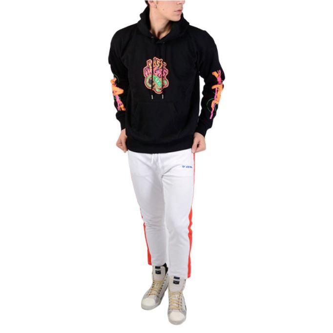 ディーゼルオーバーザー アルビー Sc 900 メンズ スウェットシャツ プルパーカー フルオ プリント ラウンジウェア