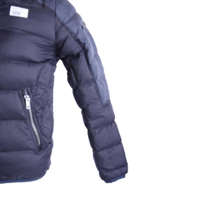 W モード メンズ パファー ジャケット ブラック サイズ S キルティング パッド入り 冬 アウターコート ディーゼル