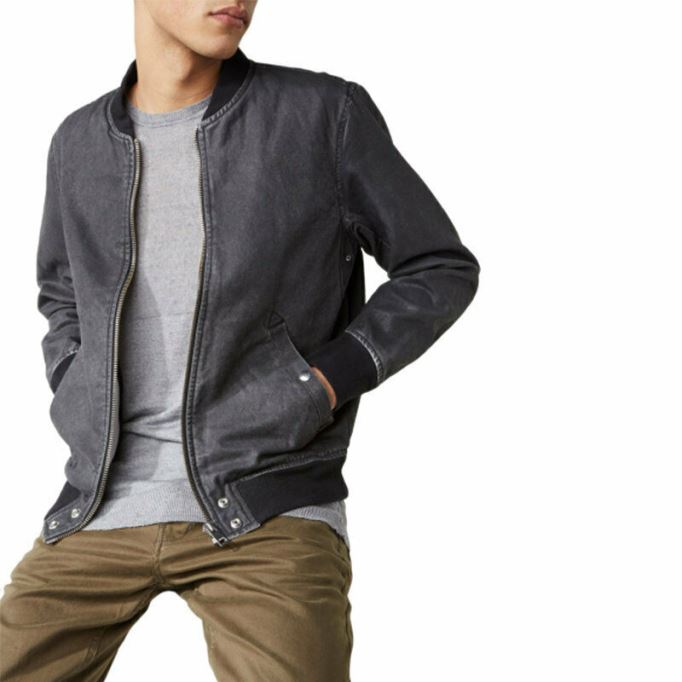 J Holz 0caok メンズ デニム ボンバージャケット カジュアル ヴィンテージ スリムフィット コート ディーゼル