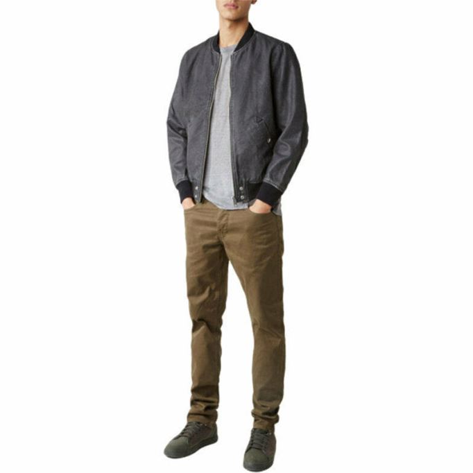 J Holz 0caok メンズ デニム ボンバージャケット カジュアル ヴィンテージ スリムフィット コート ディーゼル