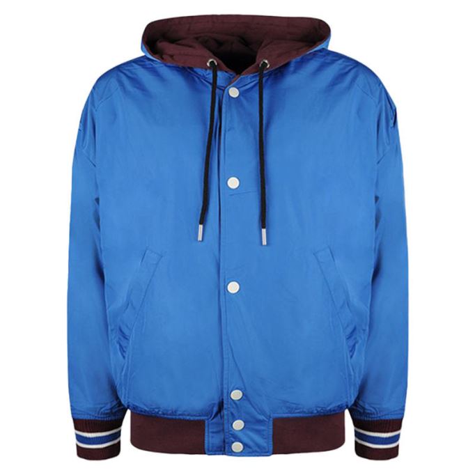 ディーゼル S ボーン メンズ パーカー ジャケット リバーシブル カジュアル リブ カフス バーシティ ジャケット