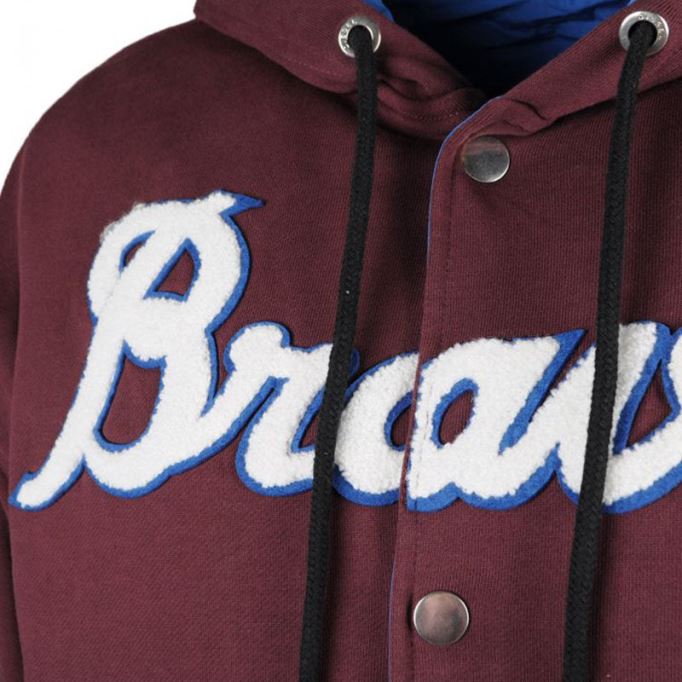 ディーゼル S ボーン メンズ パーカー ジャケット リバーシブル カジュアル リブ カフス バーシティ ジャケット