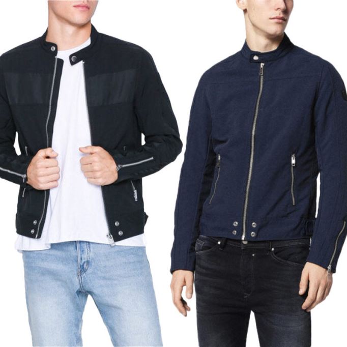 J ストリート メンズ バイカー ジャケット スリム フィット サマー アウター ボンバー カジュアル コート ディーゼル