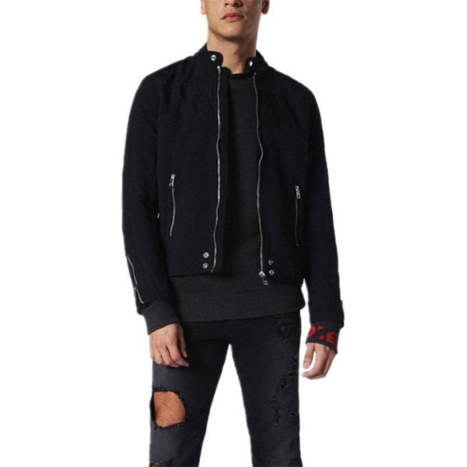 J ストリート メンズ バイカー ジャケット スリム フィット サマー アウター ボンバー カジュアル コート ディーゼル