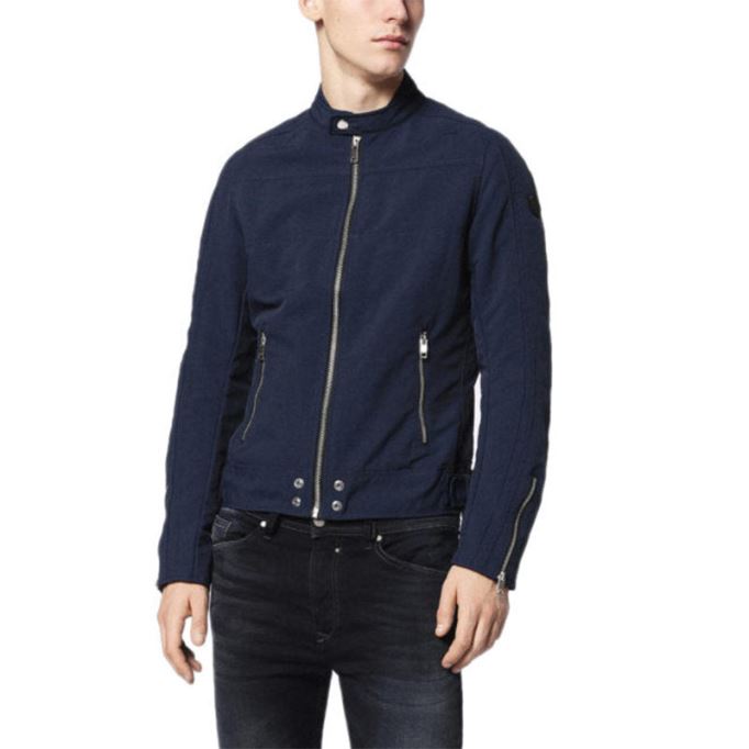 J ストリート メンズ バイカー ジャケット スリム フィット サマー アウター ボンバー カジュアル コート ディーゼル