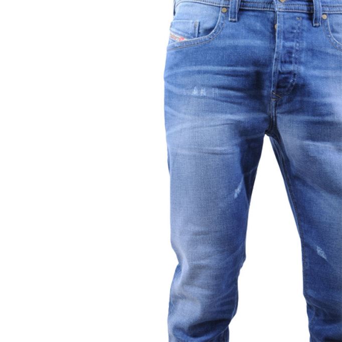 ディーゼルバスター R60f8 メンズ デニム ジーンズ レギュラー スリムテーパード ディストレスト カジュアルパンツ