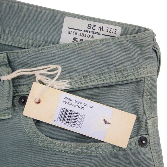 ディーゼル サファード 0810w メンズ デニム ジーンズ レギュラー スリム カジュアル ストレート コットン パンツ