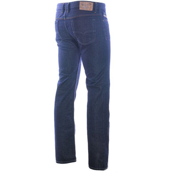 ディーゼル バイカー Orus7 メンズ ジーンズ レギュラー フィット コットン ダークブルー カジュアル デニム パンツ