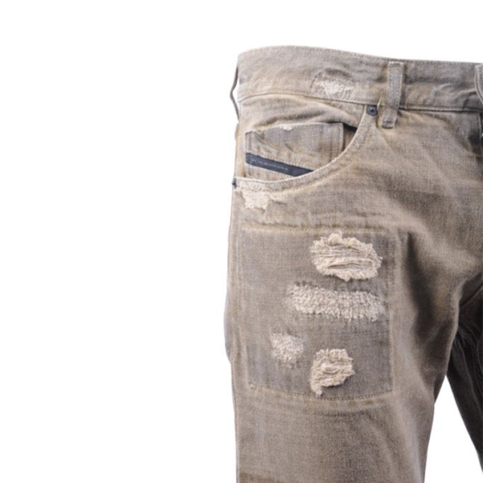 ブラックゴールド Type-2813b Bg8u8 メンズ デニム ジーンズ リップド レギュラー スリム ディーゼル