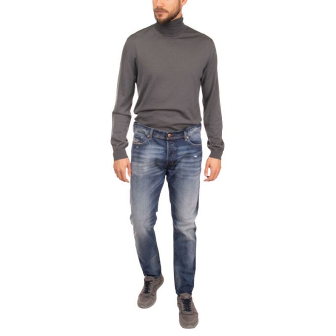 ディーゼル テッパー R248d メンズ デニム ジーンズ スリムフィット ストレッチ キャロット ディストレスト パンツ