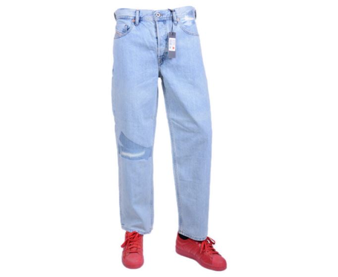 Dagh 084sx メンズ デニム ジーンズ レギュラーフィット ストレート コットン ライトデニム ブルーディーゼル