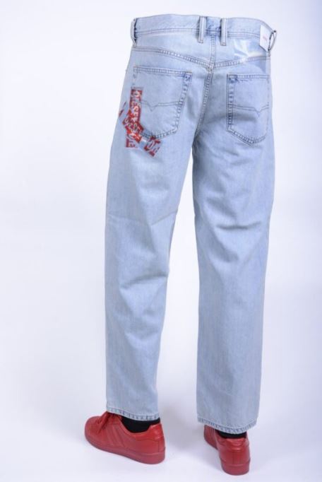 Dagh 084sx メンズ デニム ジーンズ レギュラーフィット ストレート コットン ライトデニム ブルーディーゼル