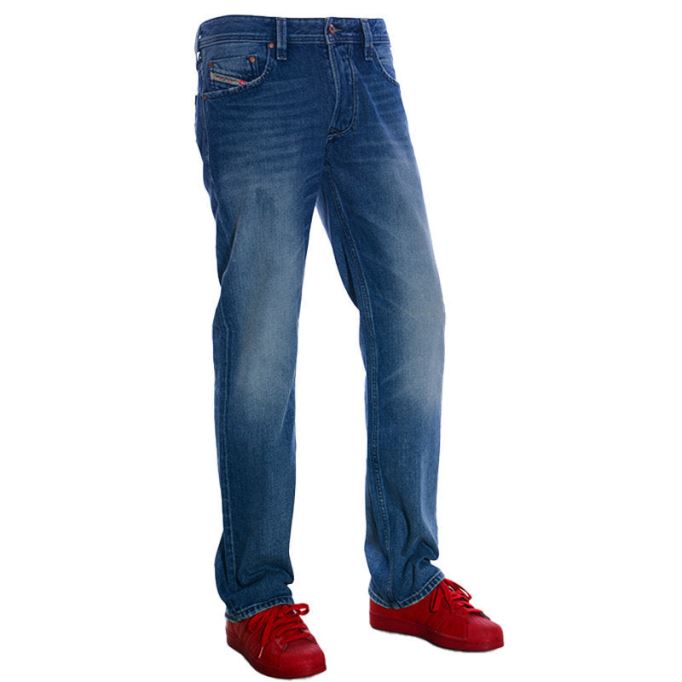 ディーゼル ラーキー 0rz49 メンズ デニム ジーンズ レギュラー ストレート フィット コットン カジュアル パンツ