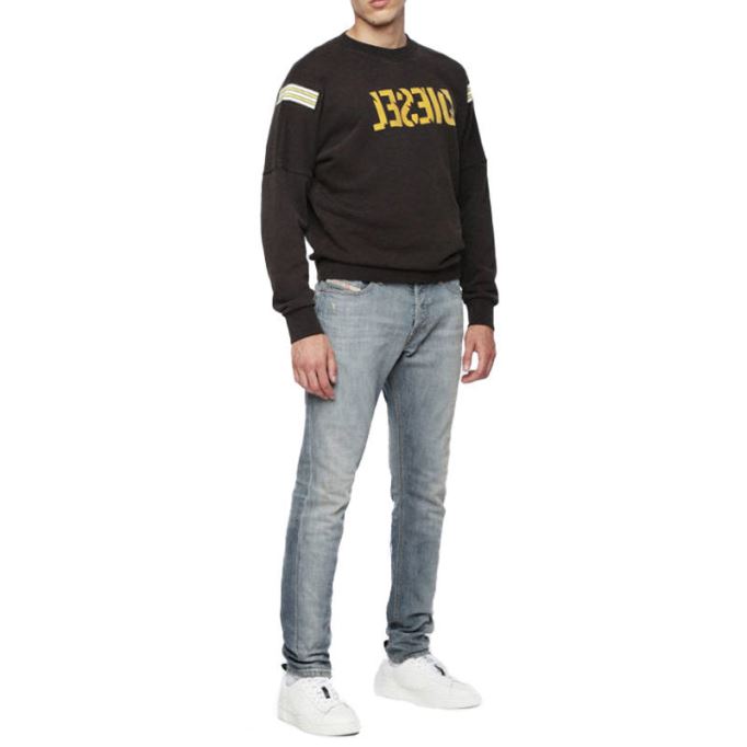 Tepphar 084uk メンズ デニム カジュアル リヨセル ジーンズ ストレッチ スリムフィット キャロット ディーゼル