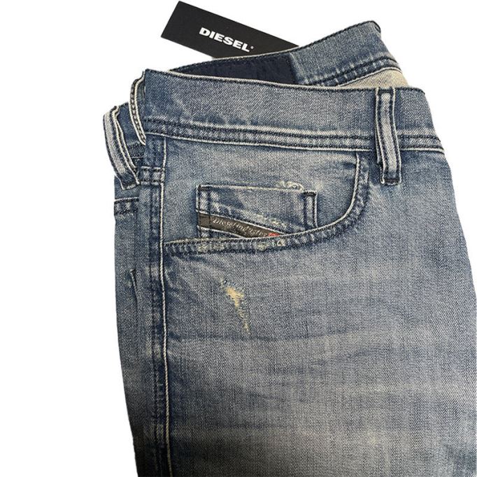 Tepphar 084uk メンズ デニム カジュアル リヨセル ジーンズ ストレッチ スリムフィット キャロット ディーゼル