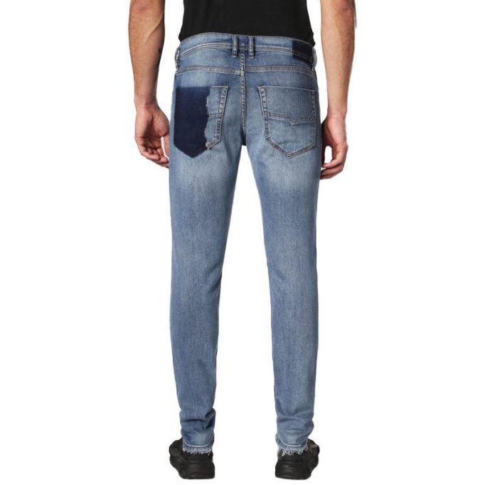 Tepphar 084sv メンズ ジーンズ ストレッチ リヨセル パンツ スリム カジュアル デニム パンツ ディーゼル