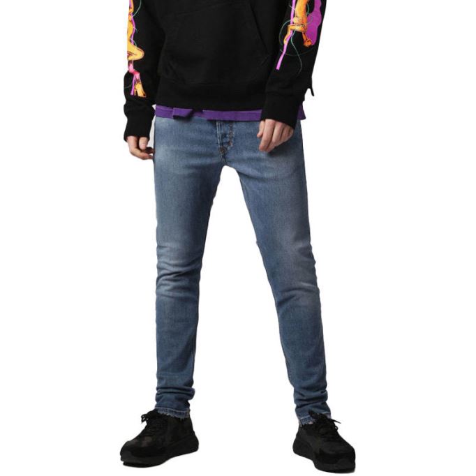 Tepphar 084sv メンズ ジーンズ ストレッチ リヨセル パンツ スリム カジュアル デニム パンツ ディーゼル