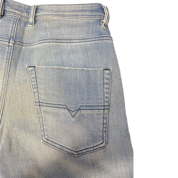 ディーゼル クローリー 087ab メンズ デニム スウェット ジョギング ジーンズ スリムフィット キャロット パンツ フェード