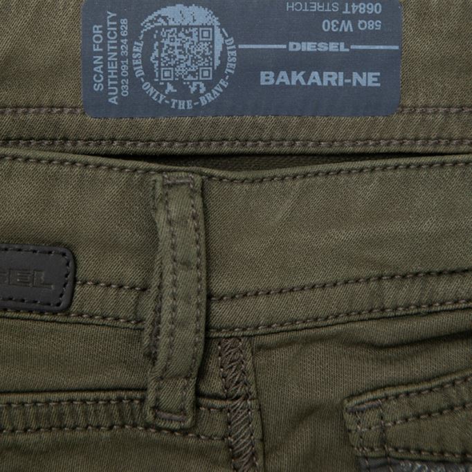 ディーゼル ばかりね 0684t メンズ デニム スウェット ジョギング ジーンズ リヨセル オリーブ スリム スキニー