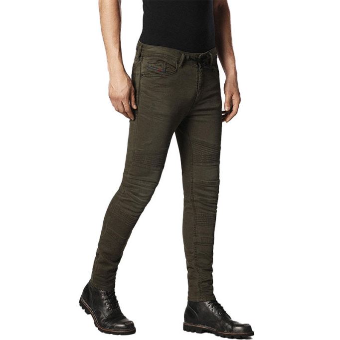 ディーゼル ばかりね 0684t メンズ デニム スウェット ジョギング ジーンズ リヨセル オリーブ スリム スキニー