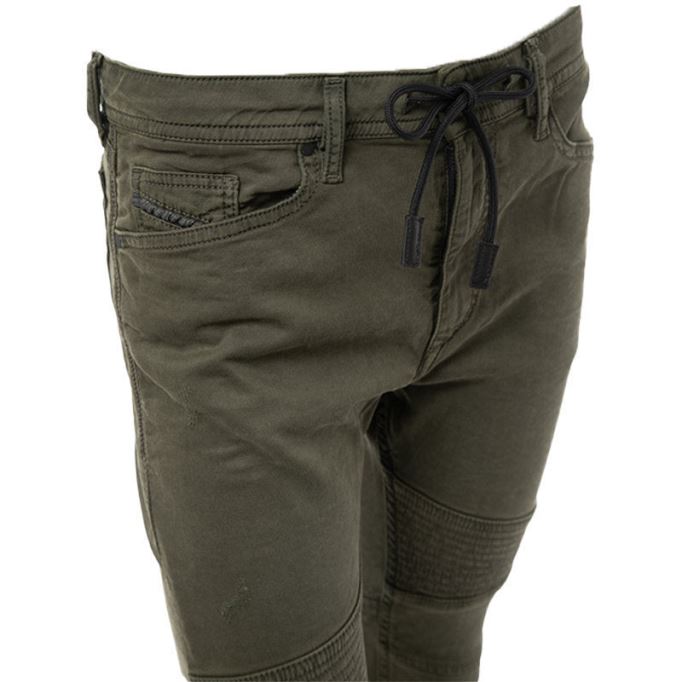 ディーゼル ばかりね 0684t メンズ デニム スウェット ジョギング ジーンズ リヨセル オリーブ スリム スキニー