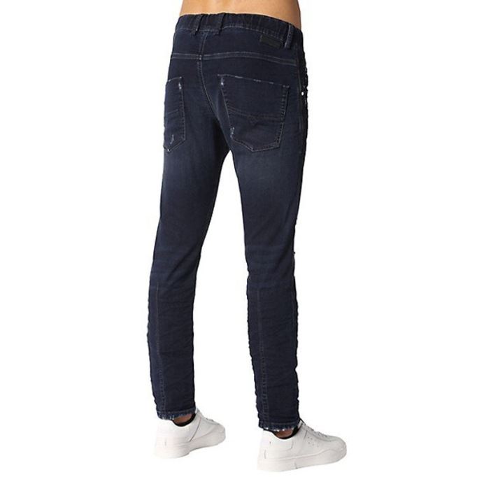 Krooley Ne 0699w メンズ デニム スウェット ジョギング ジーンズ レギュラー フィット テーパード フェード ディーゼル