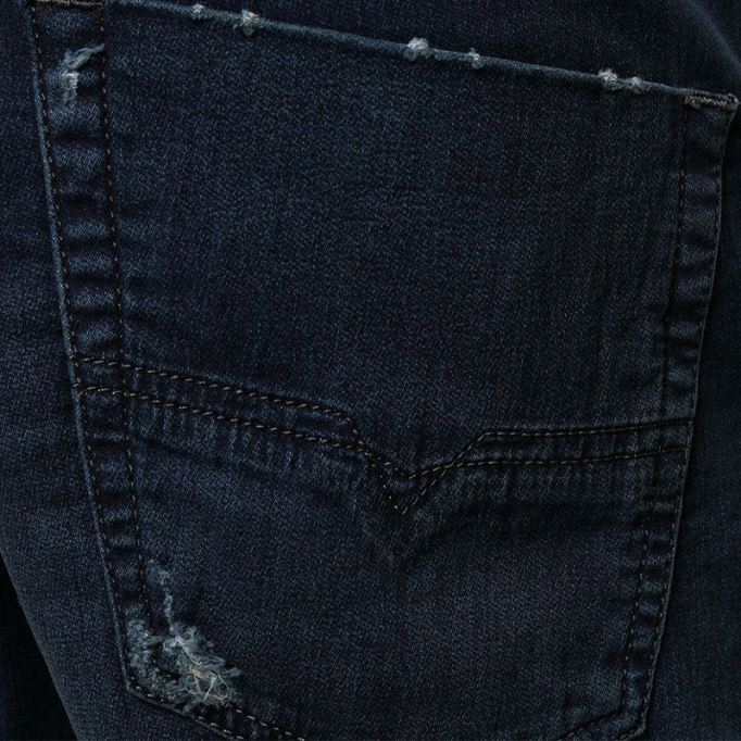 Krooley Ne 0699w メンズ デニム スウェット ジョギング ジーンズ レギュラー フィット テーパード フェード ディーゼル