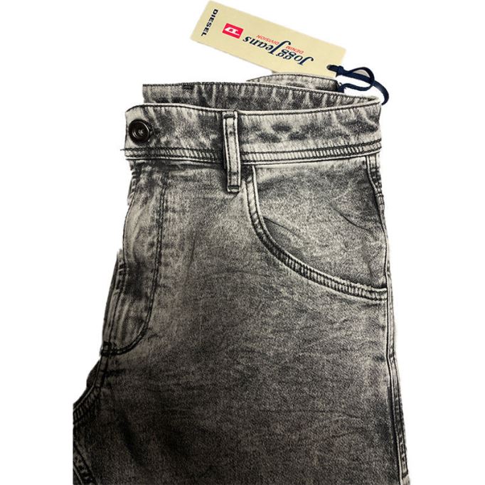 ディーゼル クローリー 0689d メンズ デニム ジーンズ スリムフィット フェード スウェット ジョグ パンツ ライトグレー