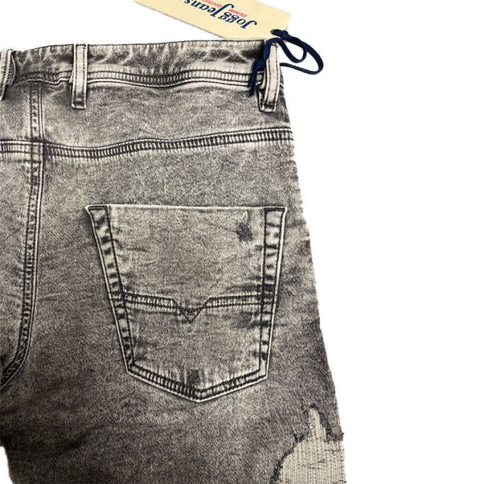 ディーゼル クローリー 0689d メンズ デニム ジーンズ スリムフィット フェード スウェット ジョグ パンツ ライトグレー