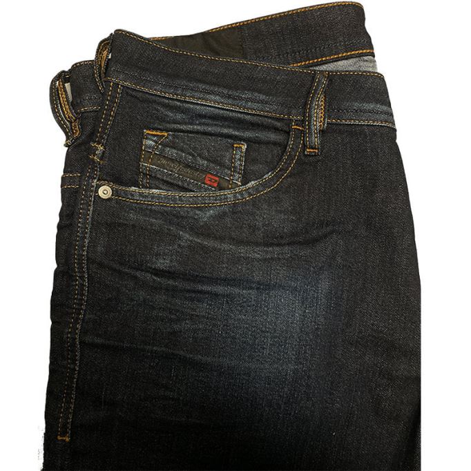 Thommer 081at メンズ デニム カジュアル フェード ジーンズ ストレッチ コットン ジップ スリムフィット ディーゼル