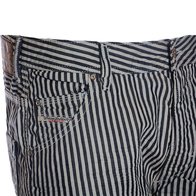 ディーゼル クルーリー メンズ ジーンズ デニム コットン スリム キャロット フィット カジュアル パンツ トラウザー