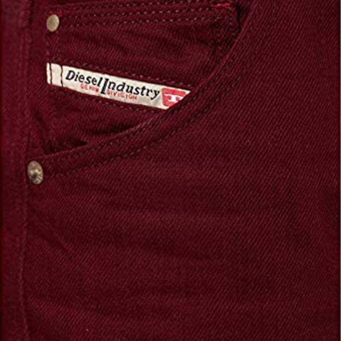 ディーゼル クルーリー メンズ ジーンズ デニム コットン スリム キャロット フィット カジュアル パンツ トラウザー