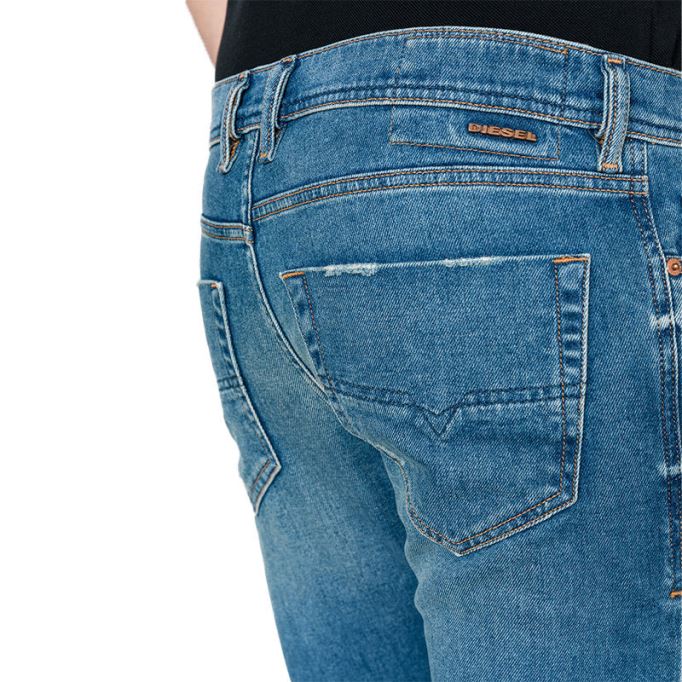 ディーゼル テッパー 089aw メンズ ジーンズ デニム スリム キャロット フィット コットン ストレッチ カジュアル パンツ