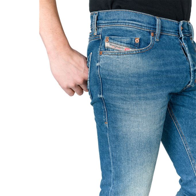 ディーゼル テッパー 089aw メンズ ジーンズ デニム スリム キャロット フィット コットン ストレッチ カジュアル パンツ