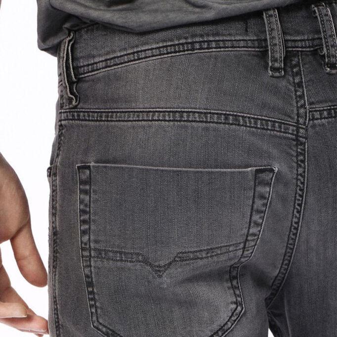 Tepphar 0674u メンズ デニム ジーンズ スリムフィット キャロット レッグストレッチ ダメージ加工 Dna ディーゼル